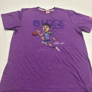 Lamelo Ball #2 Buzz City Baller Homage M Tshirt purple